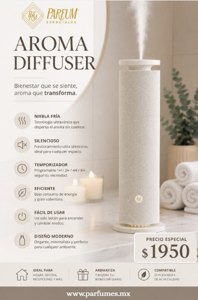 DIFUSOR ELÉCTRICO AROMATICO (Hasta 1000 m³)