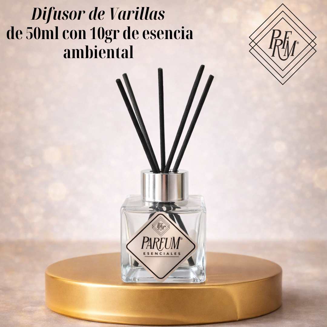 Difusor de Varillas de 50gr de capacidad con 10gr de esencia.