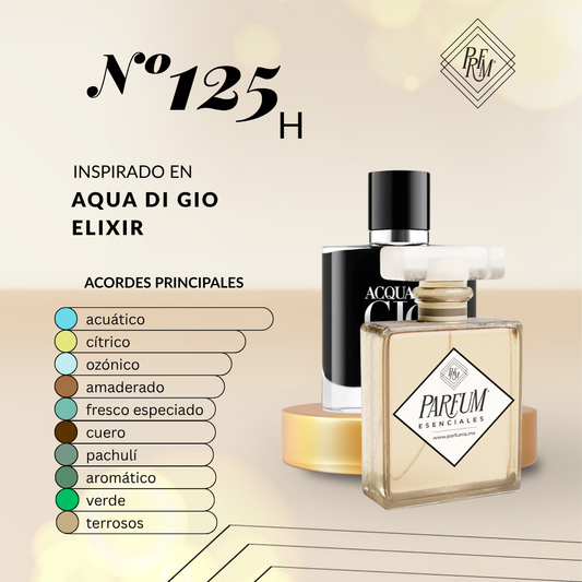 125H inspirado en ACQUA DI GIO ELIXIR
