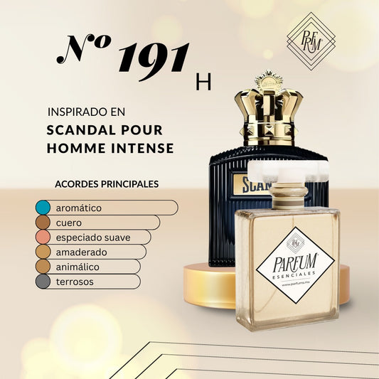 191H inspirado en SCANDAL POUR HOMME INTENSE