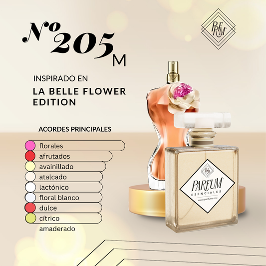 205M inspirado en LA BELLE FLOWER ED.