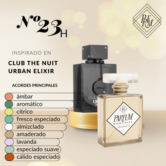 23H inspirado en CLUB DE NUIT URBAN ELIXIR MAN