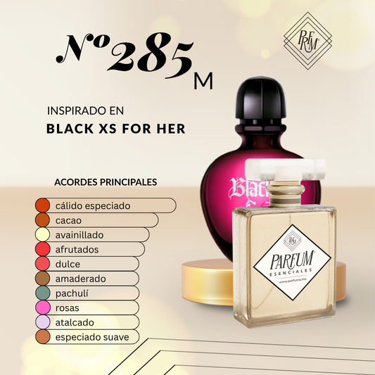 285M inspirado en BLACK XS FEM