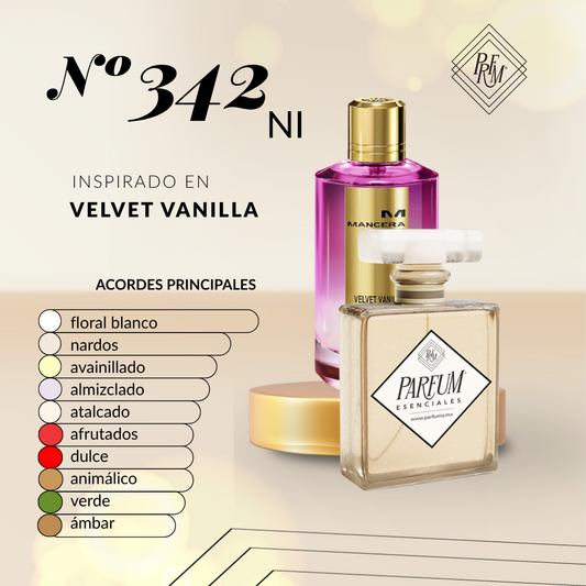 342NI- inspirado en VELVET VANILLA UNISEX