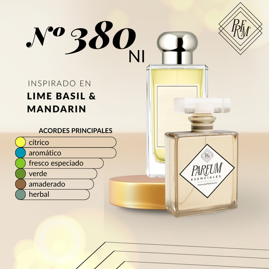 380NI- inspirado en LIME BASIL & MANDARIN UNISEX