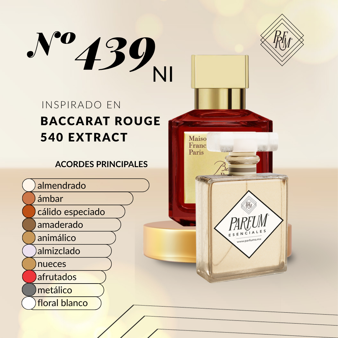 439NI- Inspirado en BACCARAT ROUGE 540 EXTRACT  UNISEX