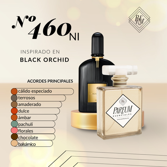 460NI- inspirado en  BLACK ORQUID