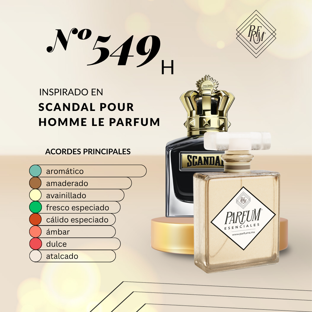 549H inspirado en SCANDAL POUR HOMME LE PARFUM