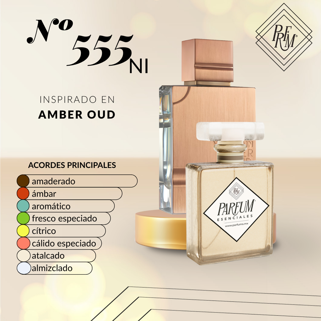 555NI inspirado en  AMBER OUD UNISEX