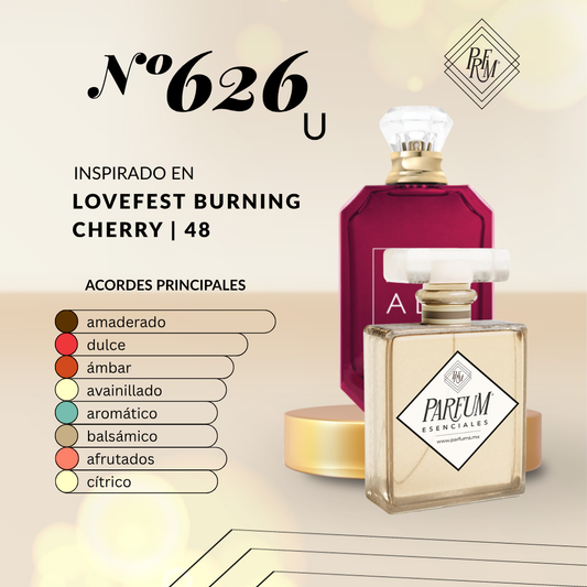 626U inspirado en Lovefest Burning Cherry | 48 UNISEX