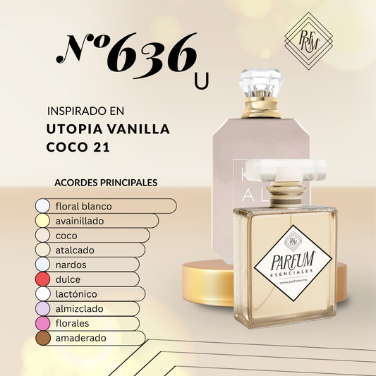 636U inspirado en  UTOPIA VANILLA COCO | 21 UNISEX