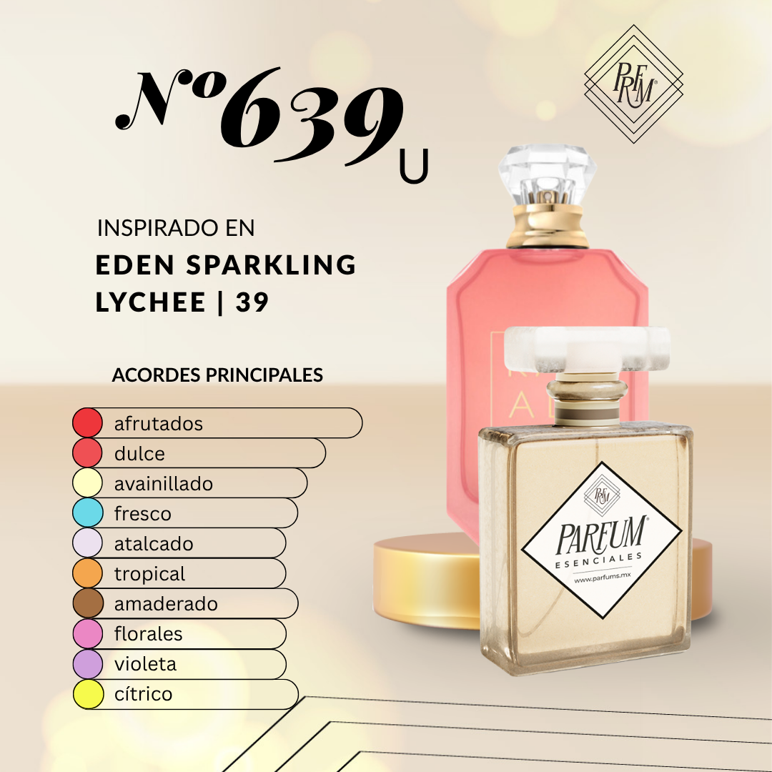 639U inspirado en  EDEN SPARKLING LYCHEE | 39 FEM