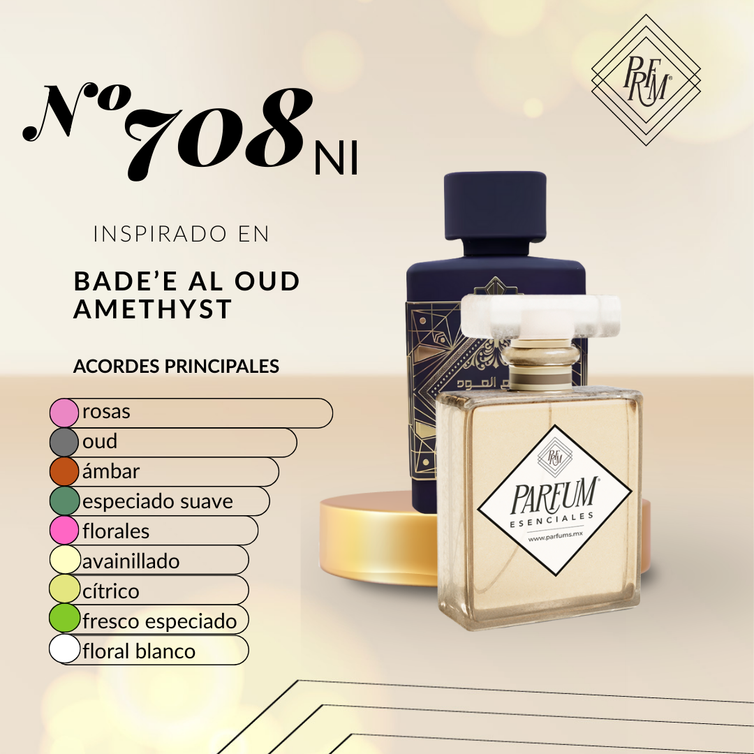 708NI- inspirado en  BADE'E AL OUD AMETHYST