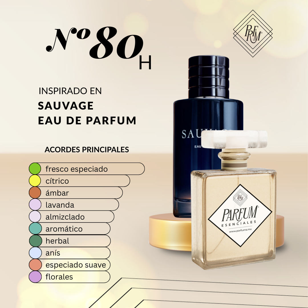 80H inspirado en SAUVAGE EAU DE PARFUM
