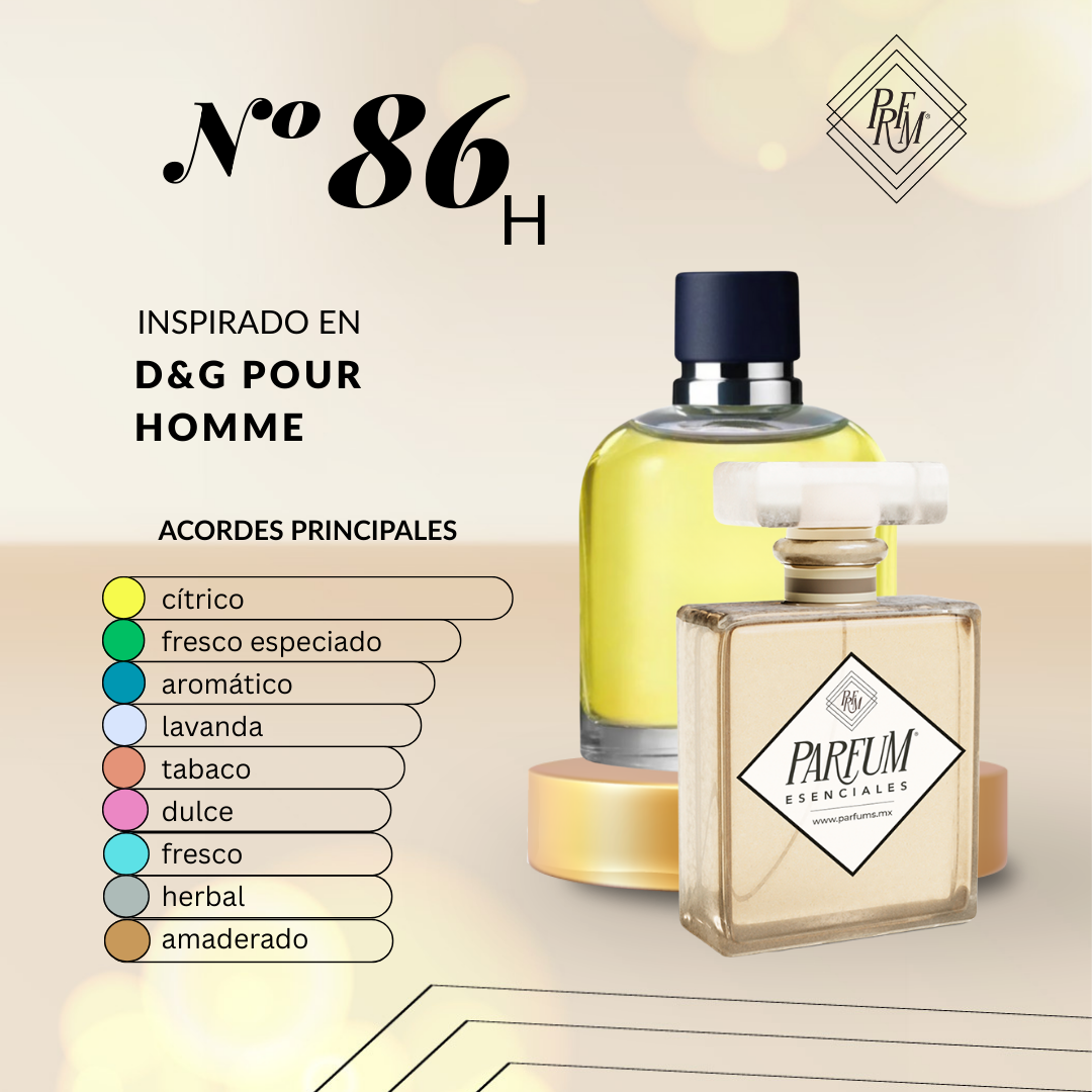 86H inspirado en D&G POUR HOMME