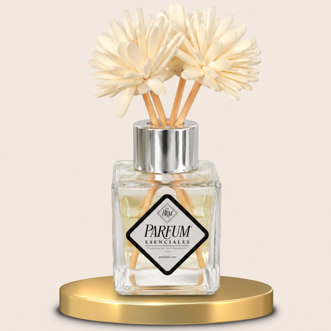 Difusor  Varillas  de FLORES de 50gr de capacidad con 10gr de esencia.